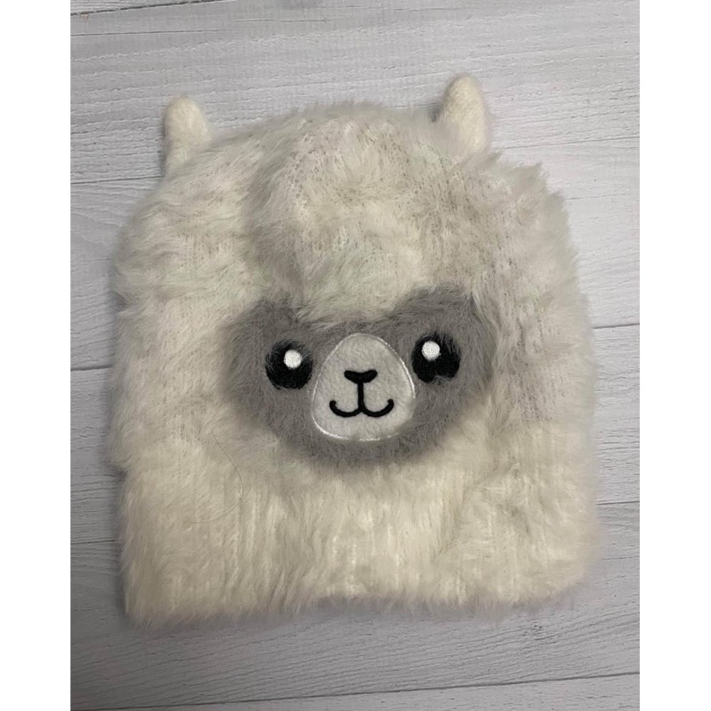 Barnes and Noble infant alpaca white‎ furry hat